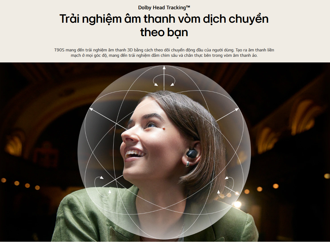 Mô tả Tai Nghe Bluetooth LG TONE Free T90S - Công nghệ Dolby Atmos | ANC | UVnano | Dual Connection - 3