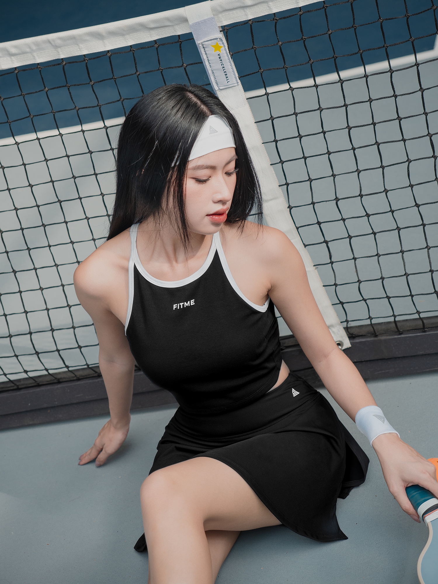 Mô tả Băng đô thể thao nữ Fitme Headband chạy bộ, chơi tennis, pickleball co giãn thấm hút mồ hôi BDTN01 - 5