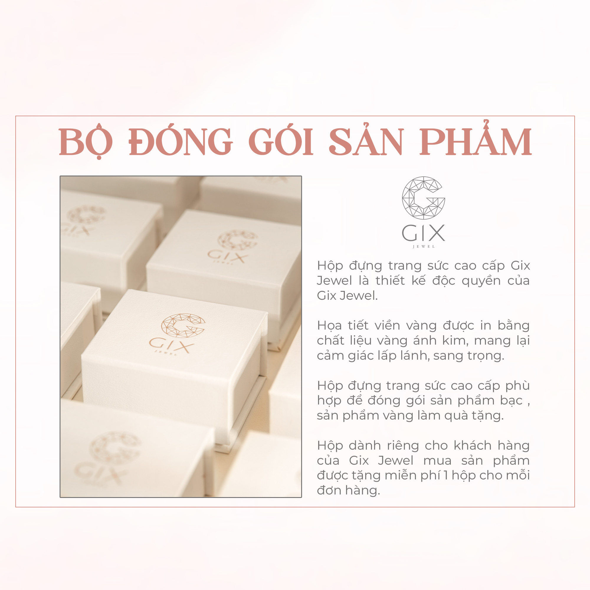 Mô tả Nhẫn cưới Bạc mạ vàng 18K khắc vân tay thiết kế đơn giản khắc tên Gix Jewel - 5