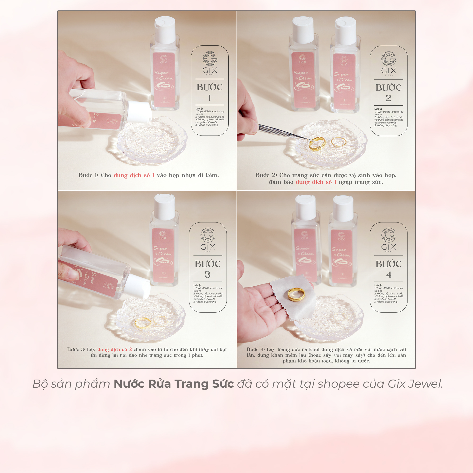 Mô tả Nhẫn cưới platinum thiết kế đơn giản đẹp đính kim cương thiên nhiên khắc chữ Gix Jewel - 7