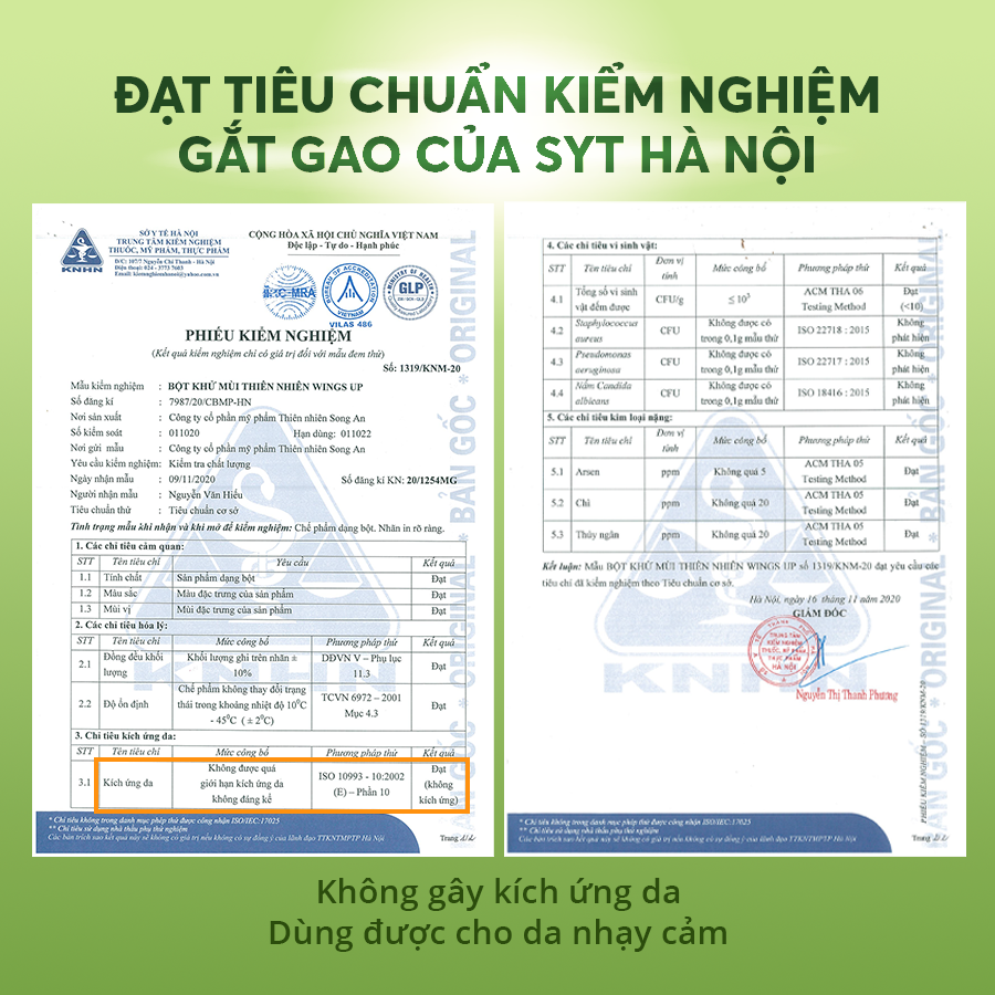 Mô tả Combo 2 LỌ - Bột Khử Mùi Wings Up - Khử Mùi Hôi Chân Hôi Nách Giảm Tiết Mồ Hôi Hôi Cỏ Mềm 25g - 2
