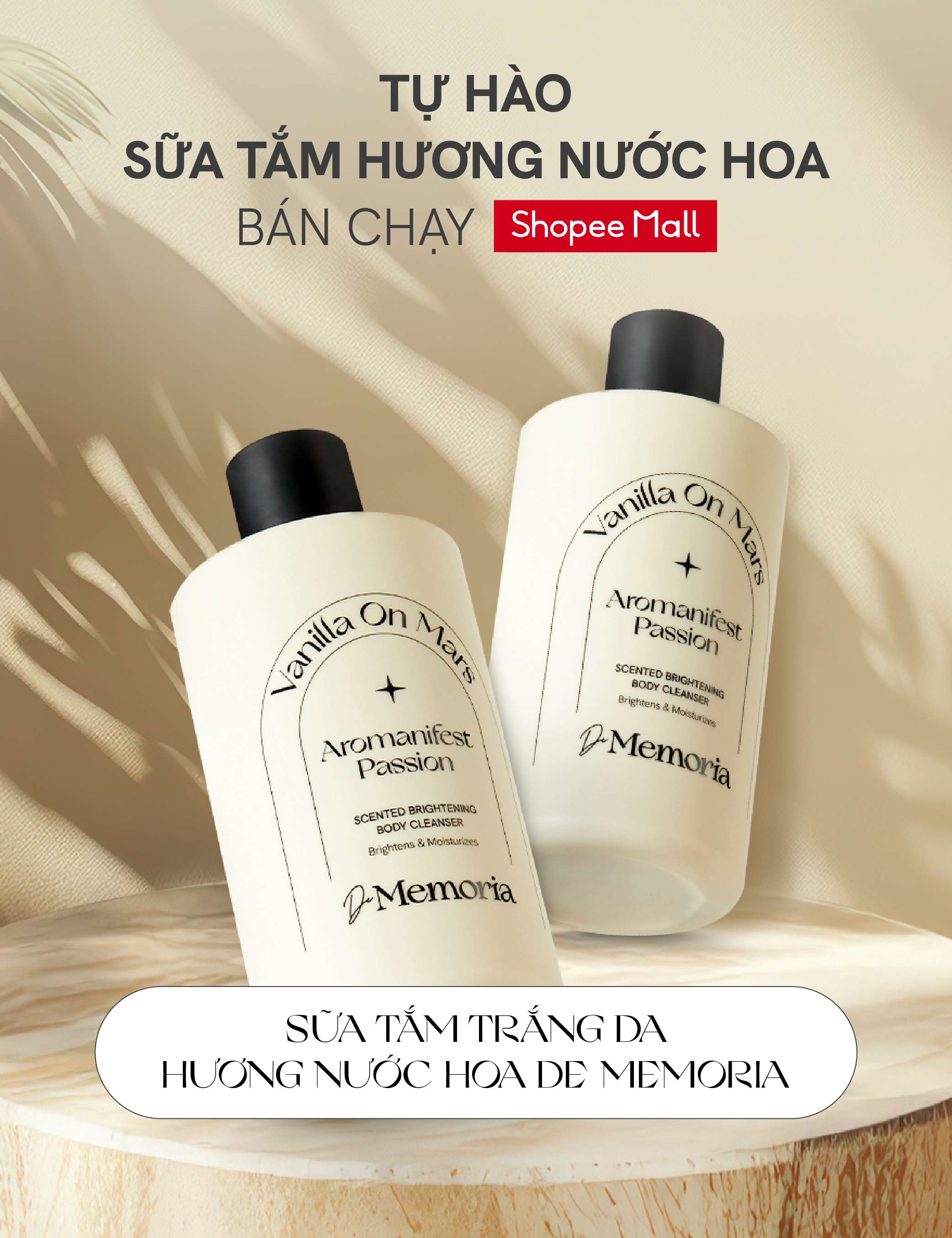 Mô tả Sữa Tắm Trắng Da Hương Nước Hoa Thư Giãn De Memoria Scented Brightening B​ody Cleanser 300ml - 1