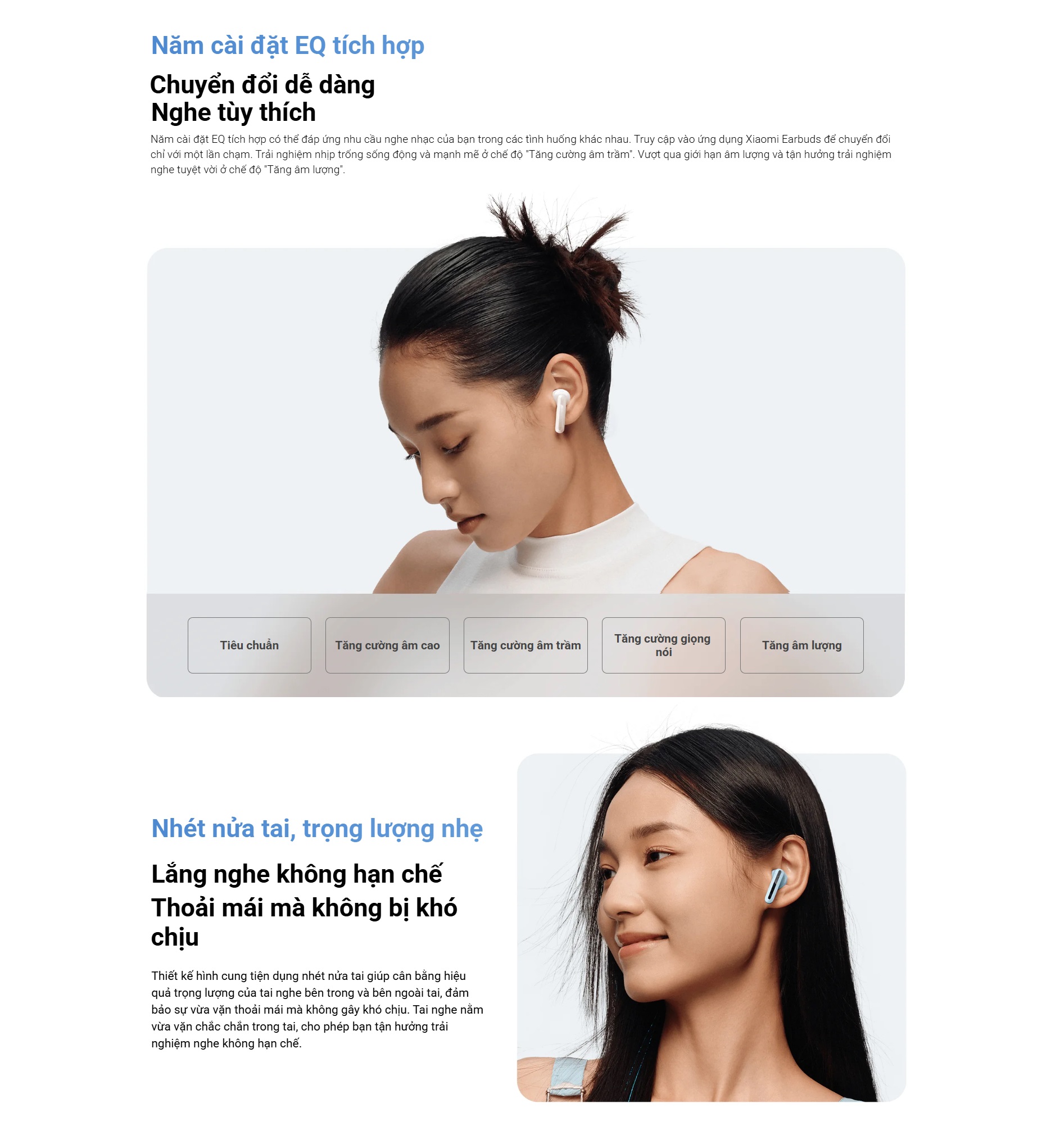 Mô tả Tai Nghe Bluetooth Xiaomi Redmi Buds 6 Active / Giảm Tiếng Ồn / Pin 30h /  Bảo Hành 12Tháng (Không kèm sạc) - 4