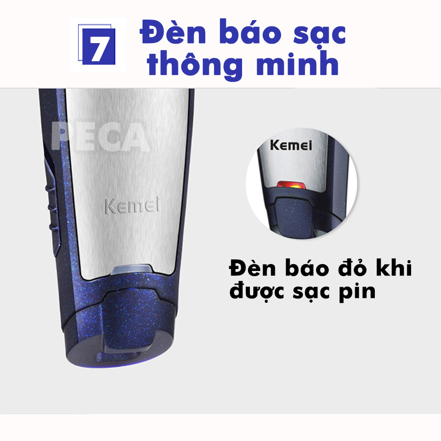 Mô tả Tông đơ chấn viền Kemei KM-5021 nhỏ gọn tiện lợi có thể khắc tóc, cạo đầu, tattoo tóc - Hàng chính hãng - 10