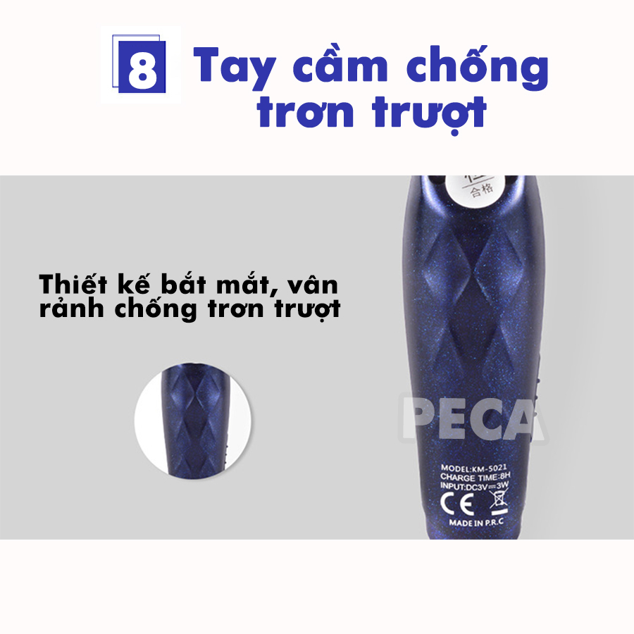 Mô tả Tông đơ chấn viền Kemei KM-5021 nhỏ gọn tiện lợi có thể khắc tóc, cạo đầu, tattoo tóc - Hàng chính hãng - 11