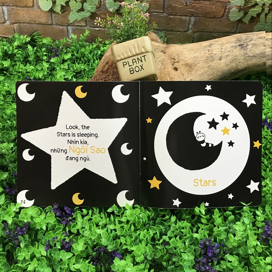Mô tả Sách - Song Ngữ - Black and White books - Chúc Bé Ngủ Ngon (0-3 tuổi) - 1
