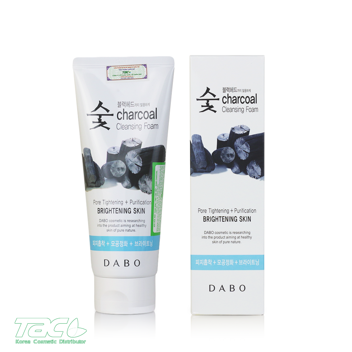 Mô tả Sữa Rửa Mặt Than Hoạt Tính DABO Charcoal Cleansing Foam TAC 150ml - 1