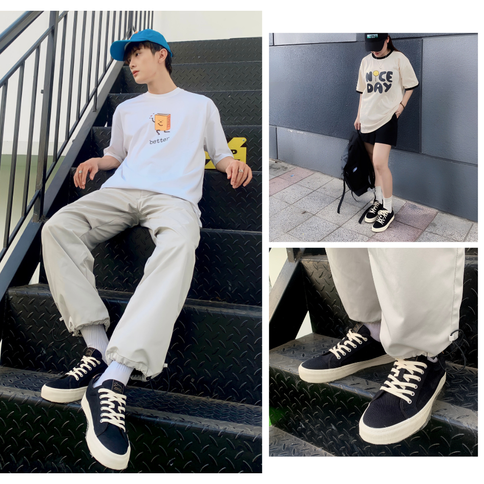 Mô tả Giày Sneaker Nam Nữ Vải Canvas DINCOX E12 Black Đơn Giản Thanh Lịch - Unisex Sneaker - 2