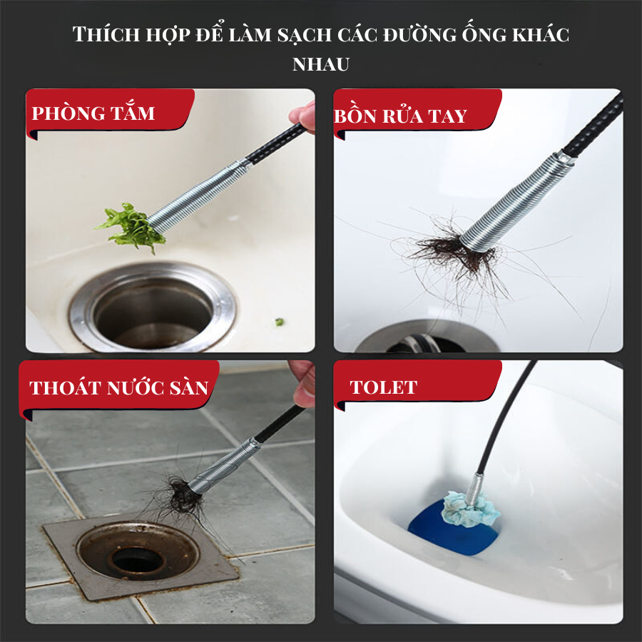 Cây Gắp Rác Ống Cống Dụng Cụ Gắp Rác Thông Cống Đa Năng Gắp Rác Bồn Cầu ...