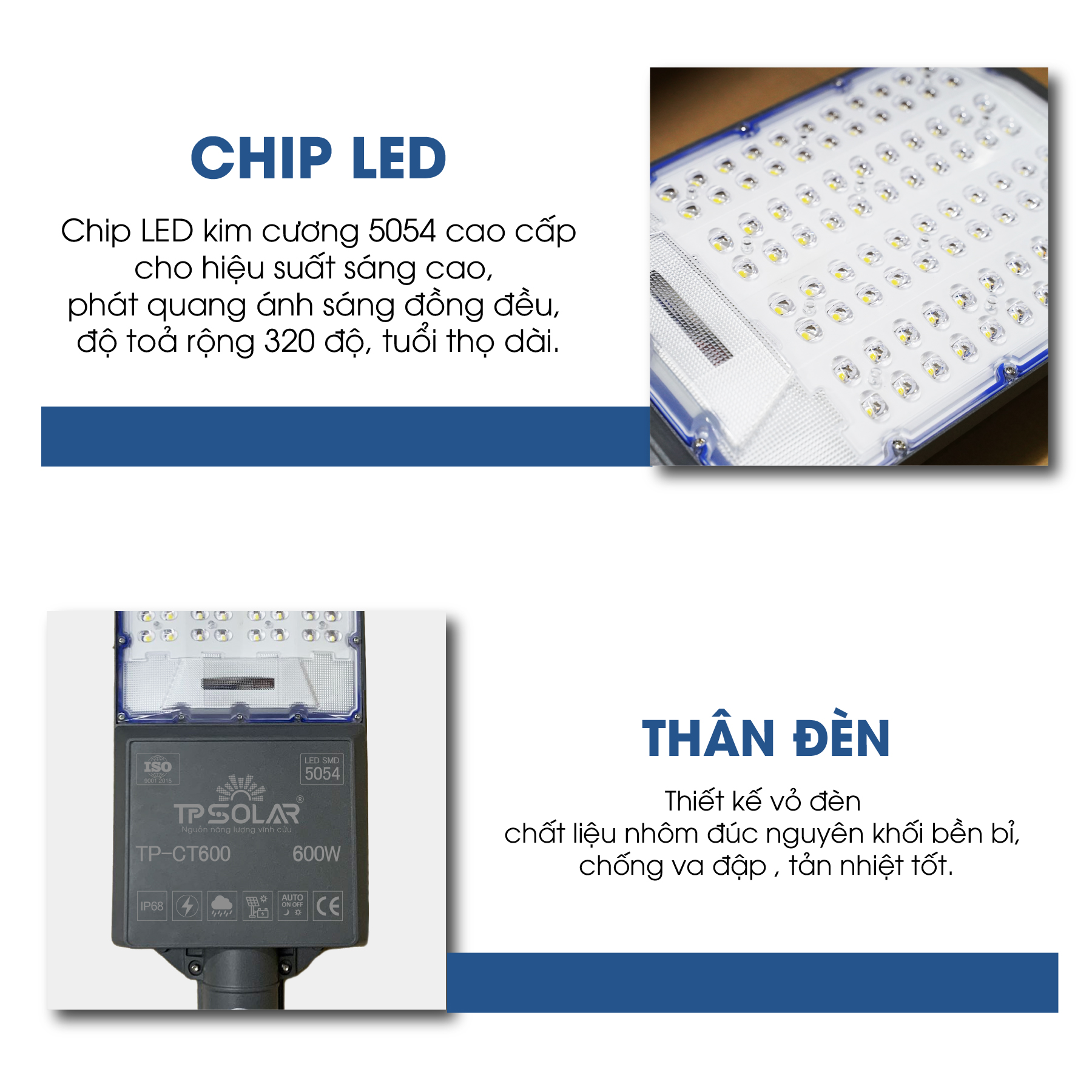 Chip LED 5054 Đèn TP Solar