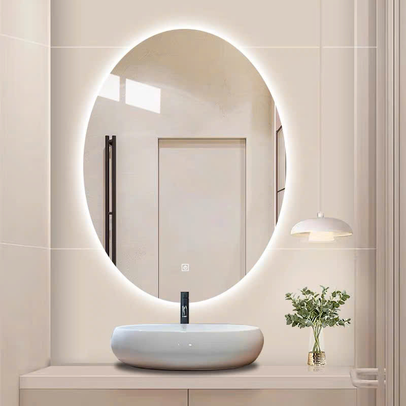 Mô tả Gương Elip treo phòng tắm bàn trang điểm led cảm ứng cao cấp VUADECOR kích thước theo yêu cầu - 2