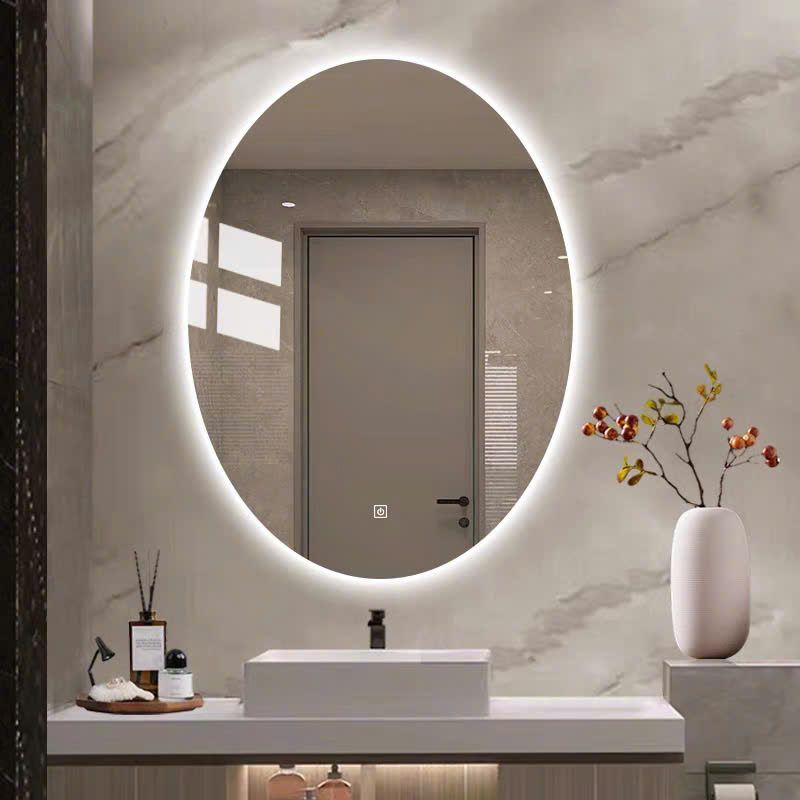 Mô tả Gương Elip treo phòng tắm bàn trang điểm led cảm ứng cao cấp VUADECOR kích thước theo yêu cầu - 3