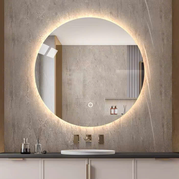 Mô tả Gương tròn treo tường led cảm ứng cao cấp VUADECOR kích thước theo yêu cầu - 3
