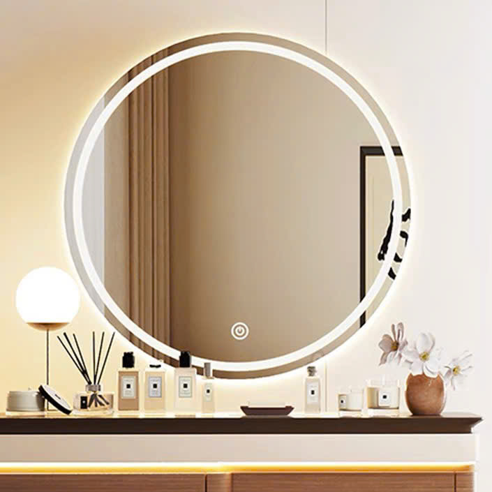 Mô tả Gương tròn treo tường led cảm ứng cao cấp VUADECOR kích thước theo yêu cầu - 8