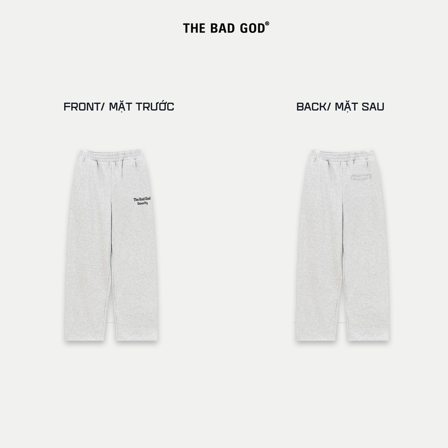 Mô tả Quần dài ống rộng suông chất nỉ bông thu đông unisex The Bad God Vanish Sweatpants - 3