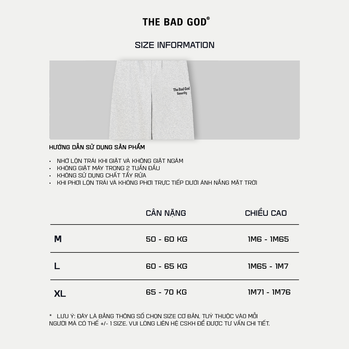 Mô tả Quần dài ống rộng suông chất nỉ bông thu đông unisex The Bad God Vanish Sweatpants - 4