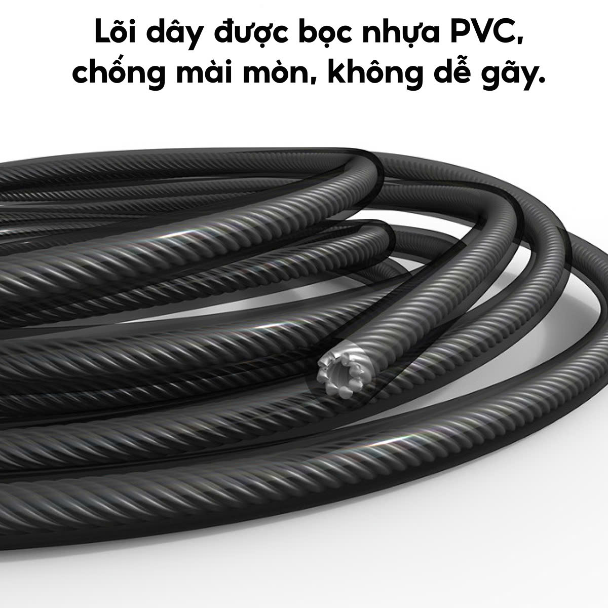 Mô tả - JR100 ĐỎ Dây Nhảy Thể Lực Đàn Hồi, Hỗ Trợ Luyện Tập Thể Dục tại nhà bọc nhựa PVC cao cấp - 1
