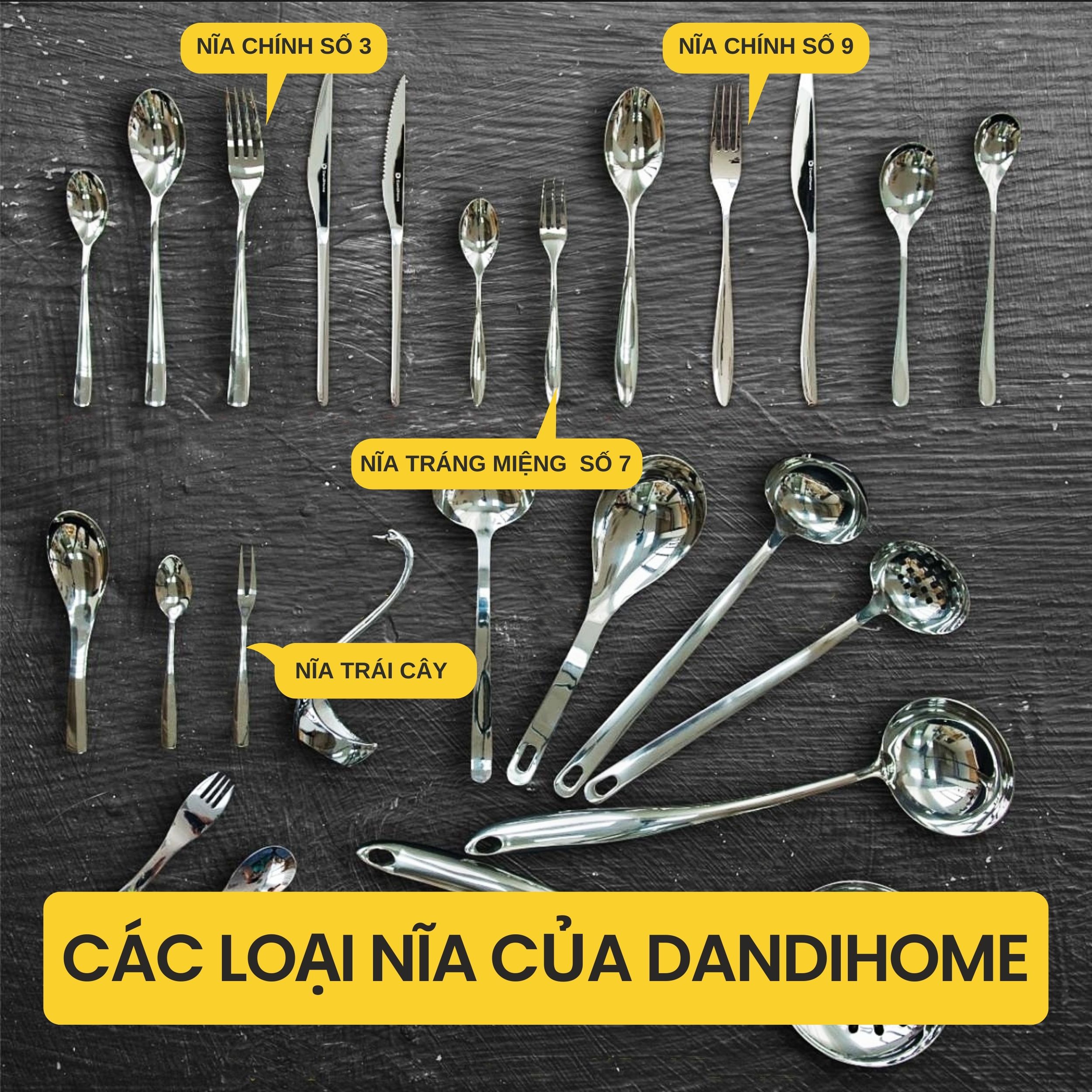 Mô tả Bộ 6 nĩa inox 304 DandiHome cao cấp, sang trọng, tinh tế - 2