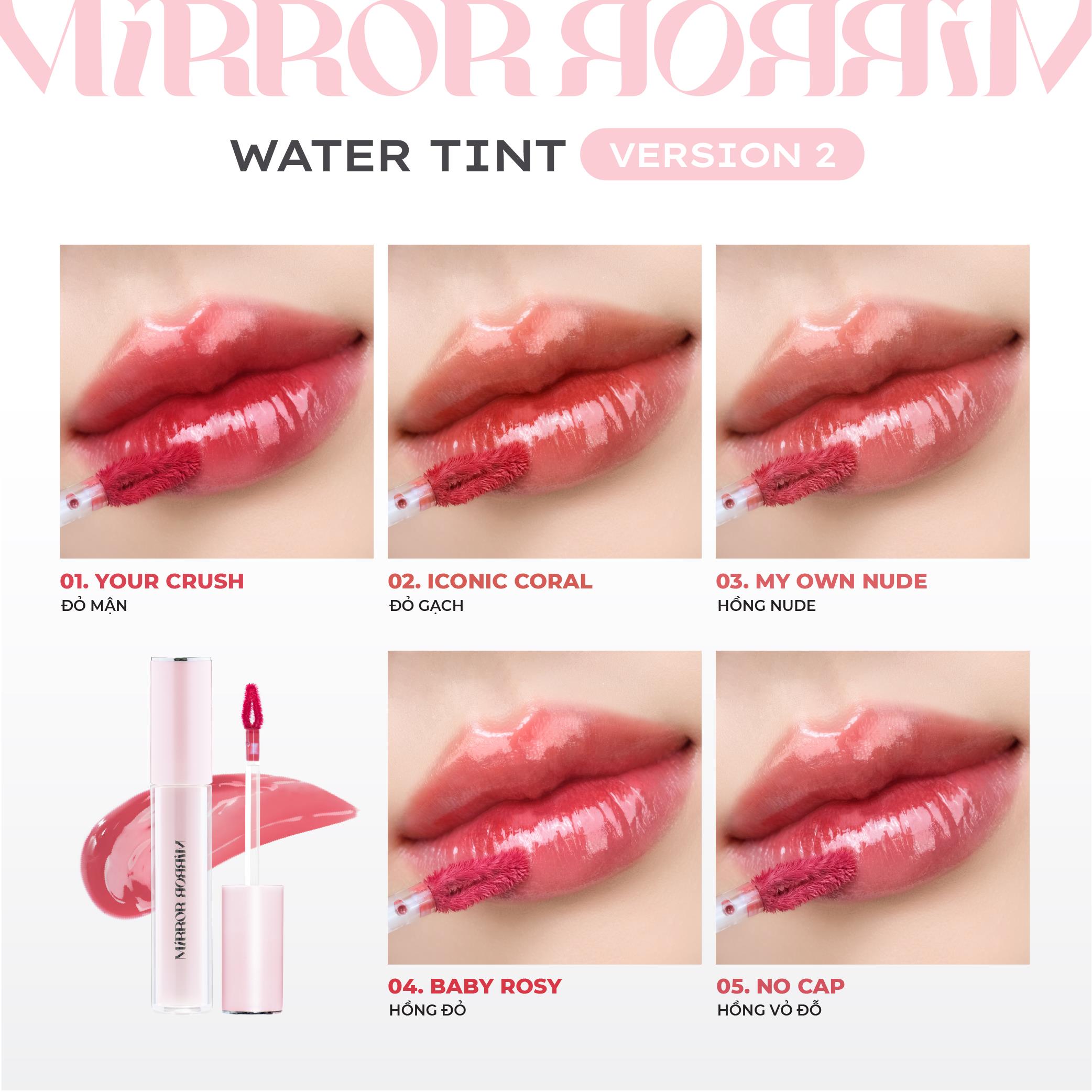 Mô tả Son tint bóng không dính bền màu Lemonade Mirror Mirror Water Tint 4g - 5