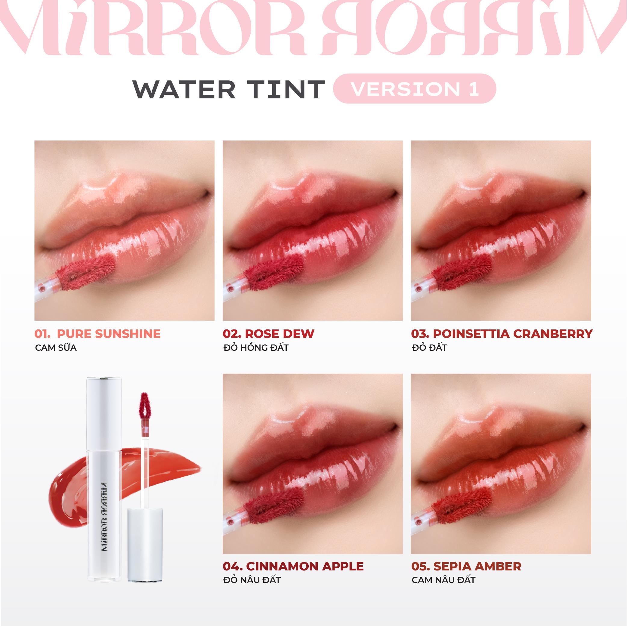 Mô tả Son tint bóng không dính bền màu Lemonade Mirror Mirror Water Tint 4g - 6