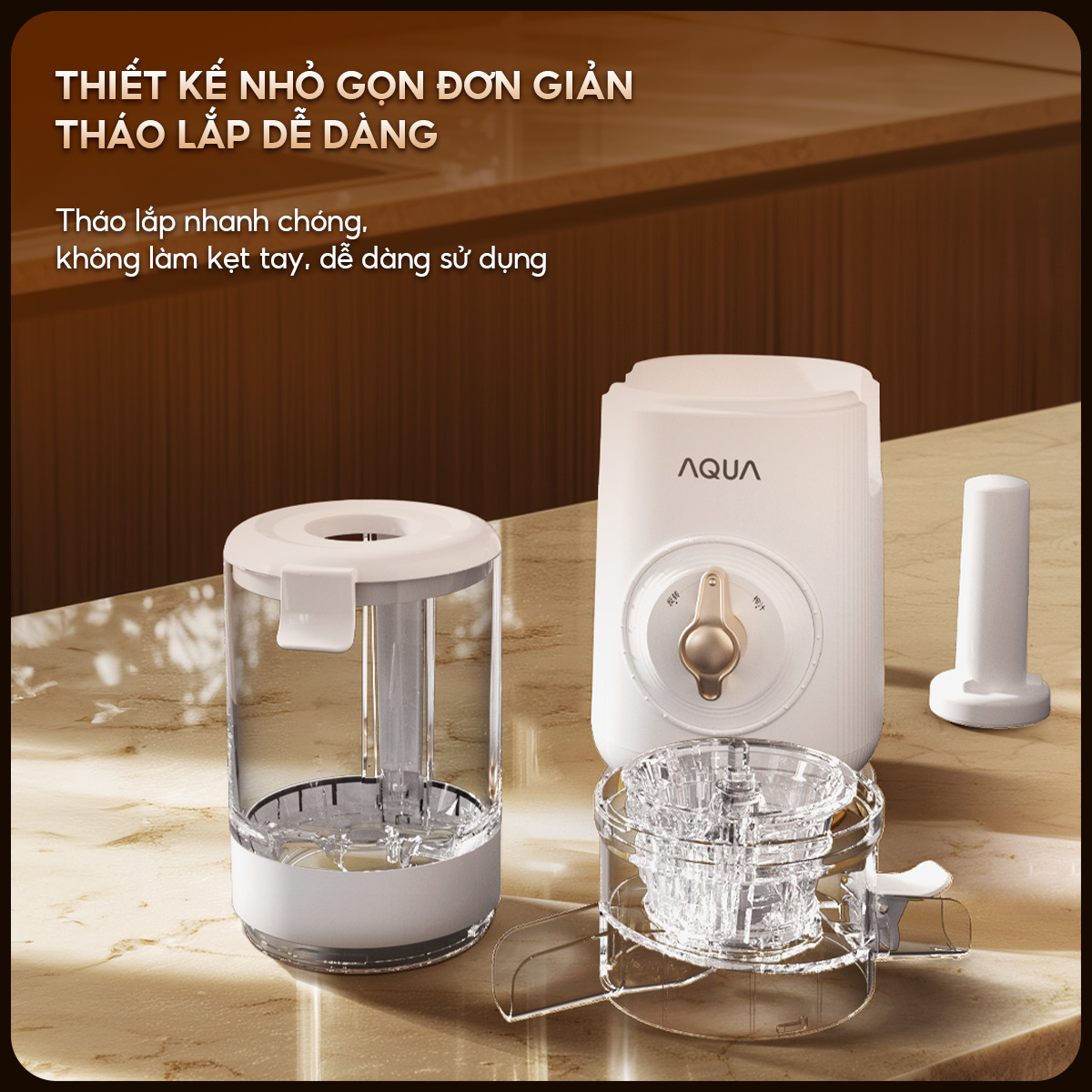Mô tả Máy ép chậm AQUA JSJ0901RW 900ml, ép nguyên quả trái cây, vắt kiệt bã - Bảo hành 12 tháng - 9