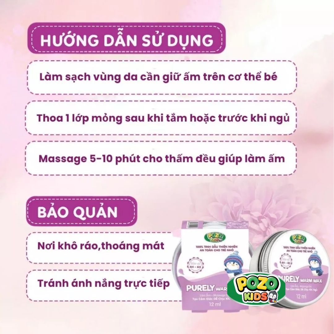 Mô tả Sáp Giữ Ấm Pozo Cho Bé Yêu COMBO 2 HỘP - 4