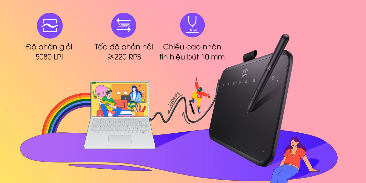Mô tả Bảng Vẽ Điện Tử XP-PEN Deco 640 - Bảng Vẽ Điện Đa Năng - 4