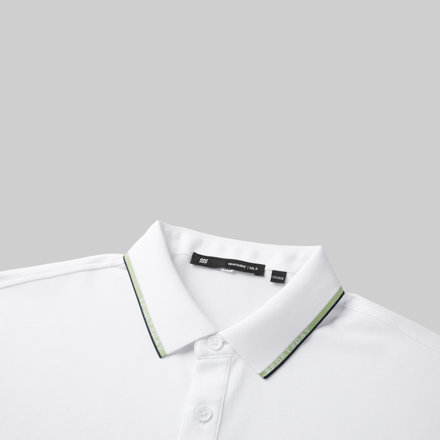 Mô tả Áo POLO nam HLA Sportsday basic logo viền cổ thể thao thoáng khí và thoải mái vận động - 4
