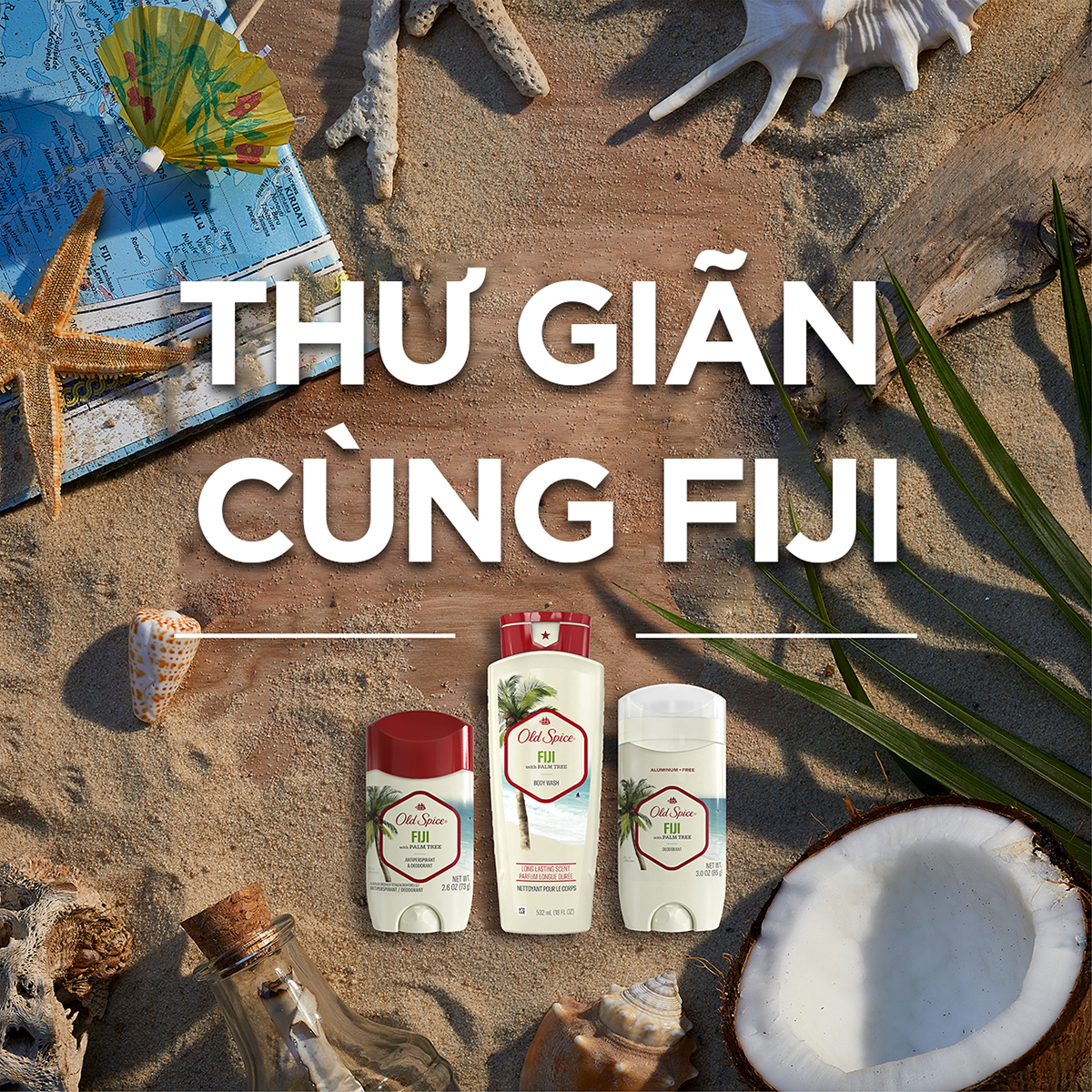 Mô tả Sáp Khử Mùi & Hỗ Trợ Giảm Tiết Mồ Hôi Old Spice Fiji 73g - 2