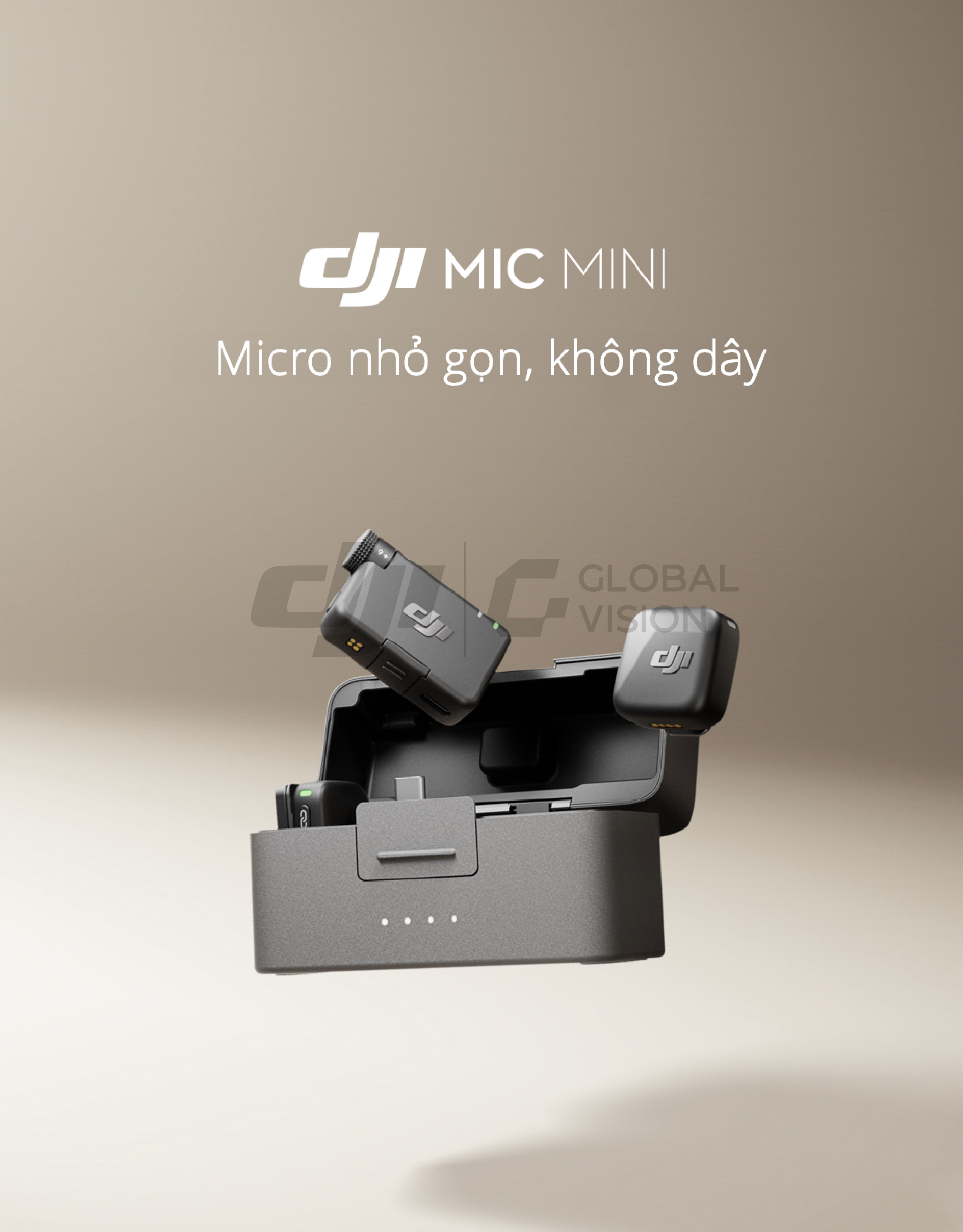 Mô tả Bộ micro không dây cài áo DJI Mic Mini nhỏ gọn nhẹ, khử ồn chất lượng (DJI Mic Mini) - 1