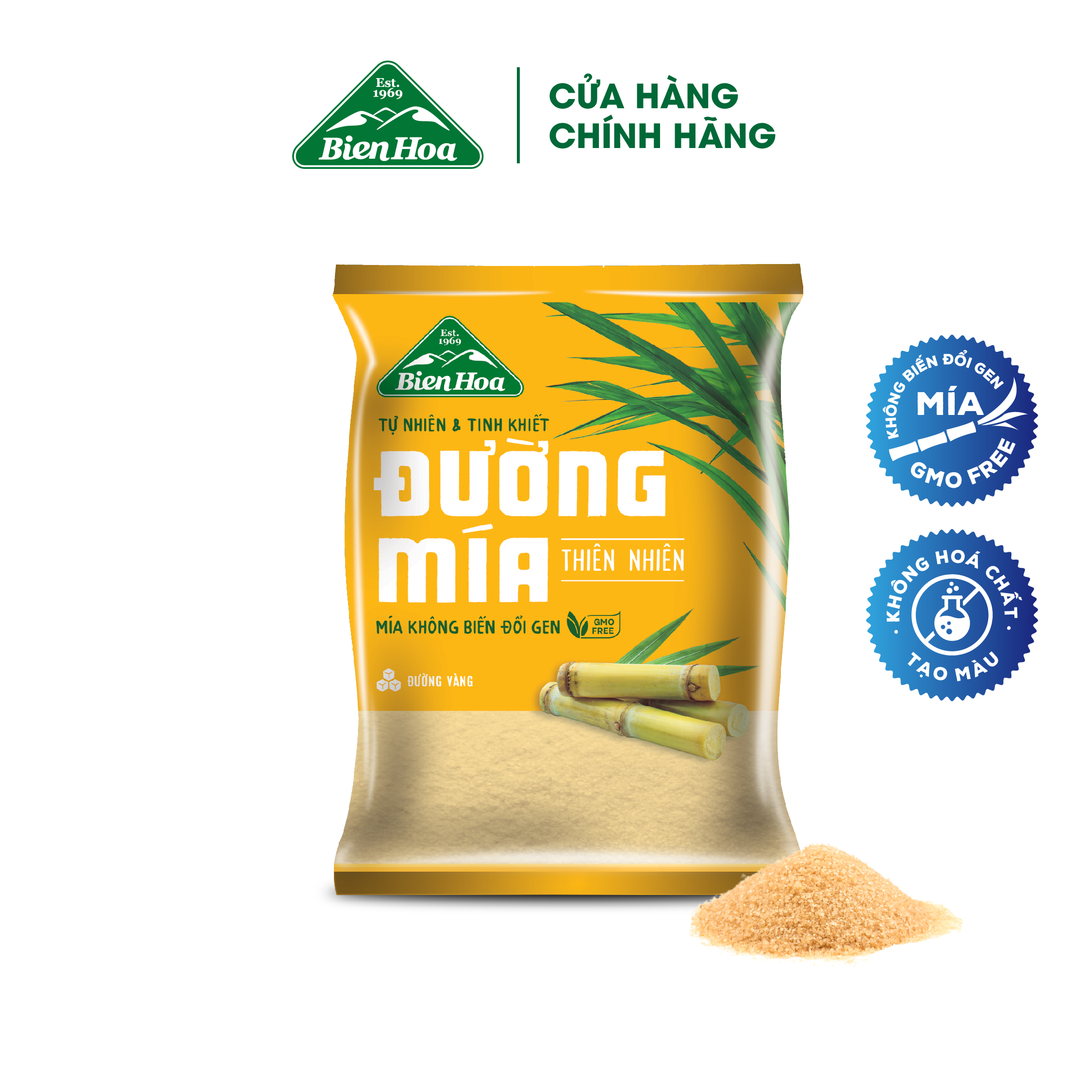 Mô tả Đường mía thiên nhiên Biên Hòa 1kg/túi - 1