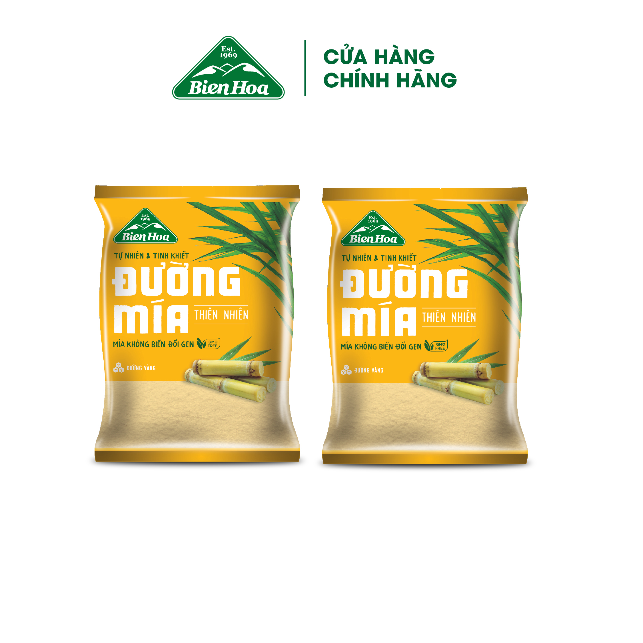 Mô tả Combo 2 Túi Đường mía thiên nhiên Biên Hòa 1kg/túi - 1