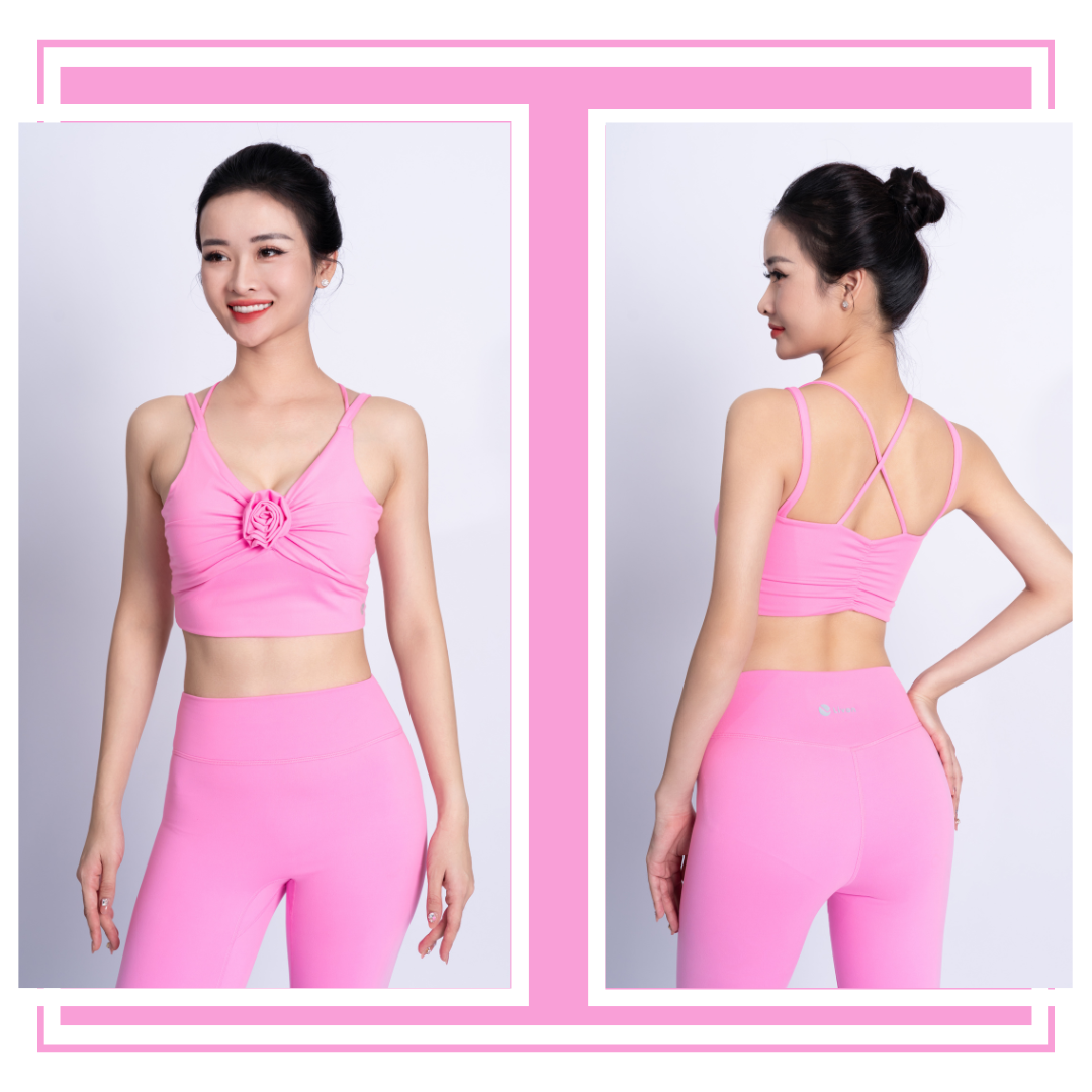 Mô tả Bộ Tập Yoga LV24N01F507 Thiết Kế Bra Nhún Hoa Đệm Rời & Quần Legging Cạp Cao Livan Sport, Bộ Tập Yoga Nữ, Đồ Tập Yoga Nữ - 10
