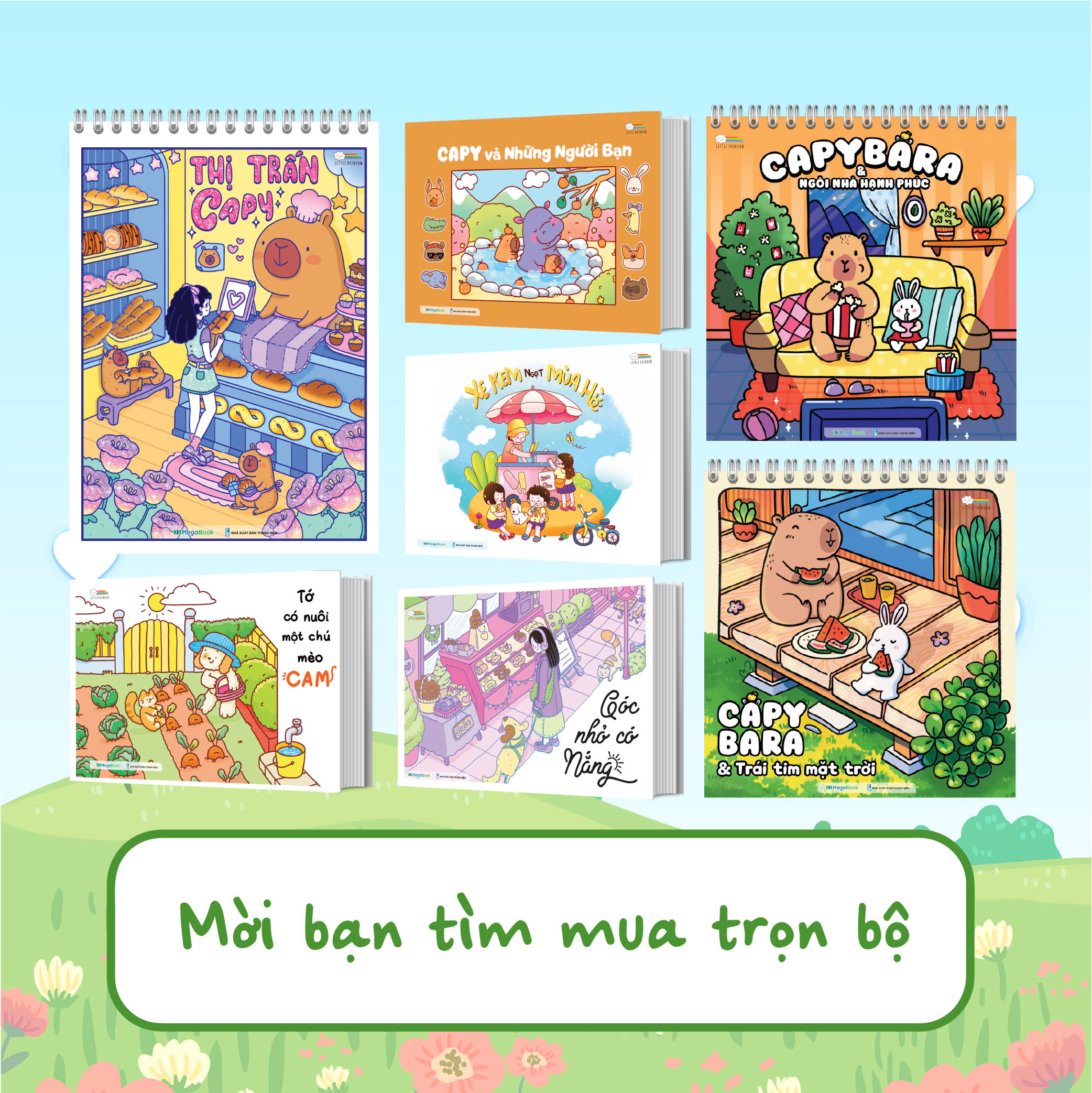 Mô tả Sách Tô màu Capybara & Trái tim mặt trời - 6