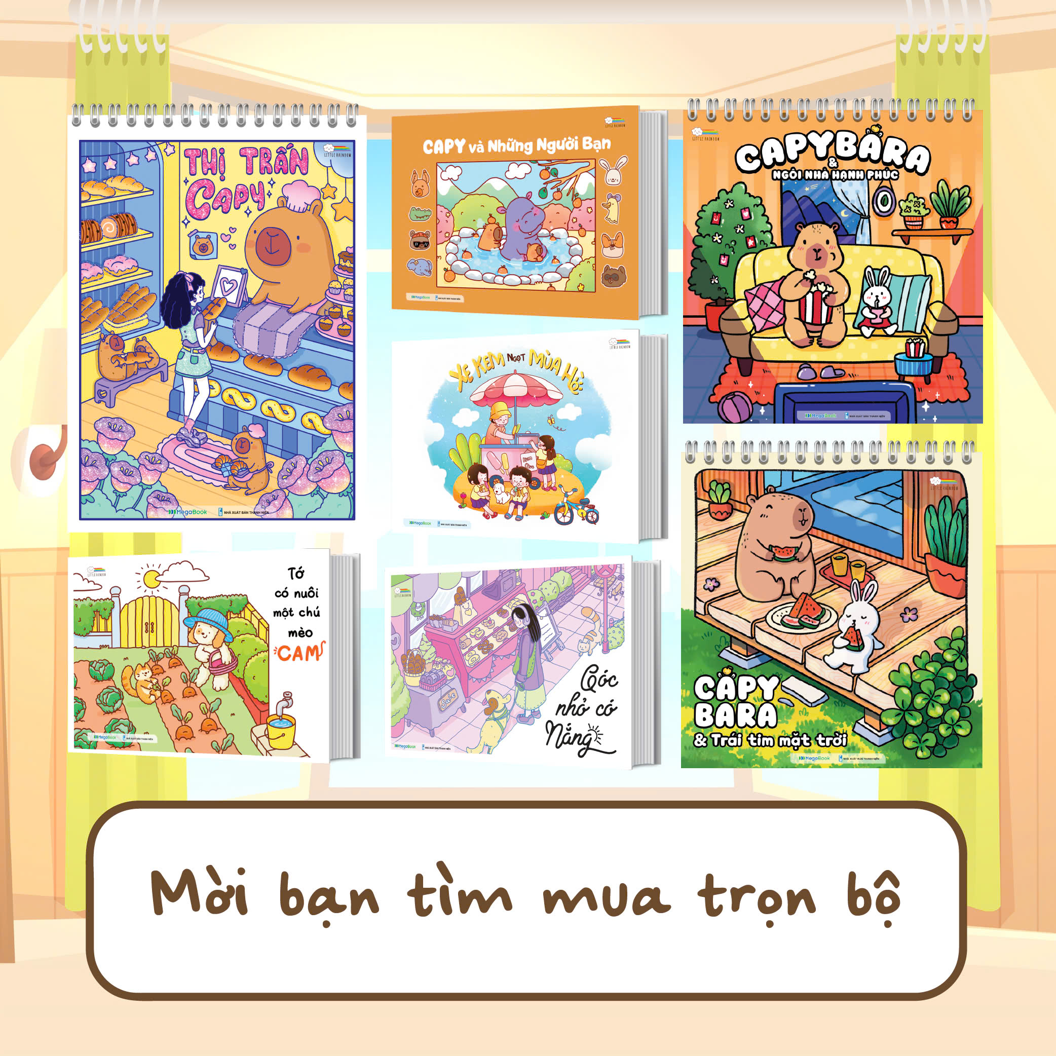 Mô tả Sách Tô màu  Capybara & Ngôi nhà hạnh phúc - 6