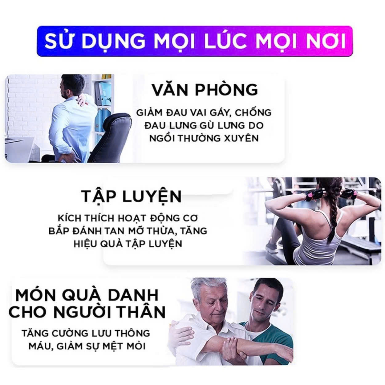 Mô tả Máy massage cầm tay ENZO 4802-mát xa toàn thân-6 cấp độ-chuyên sâu cổ vai gáy lưng,giảm đau nhức cơ-BH 5 NĂM - 9
