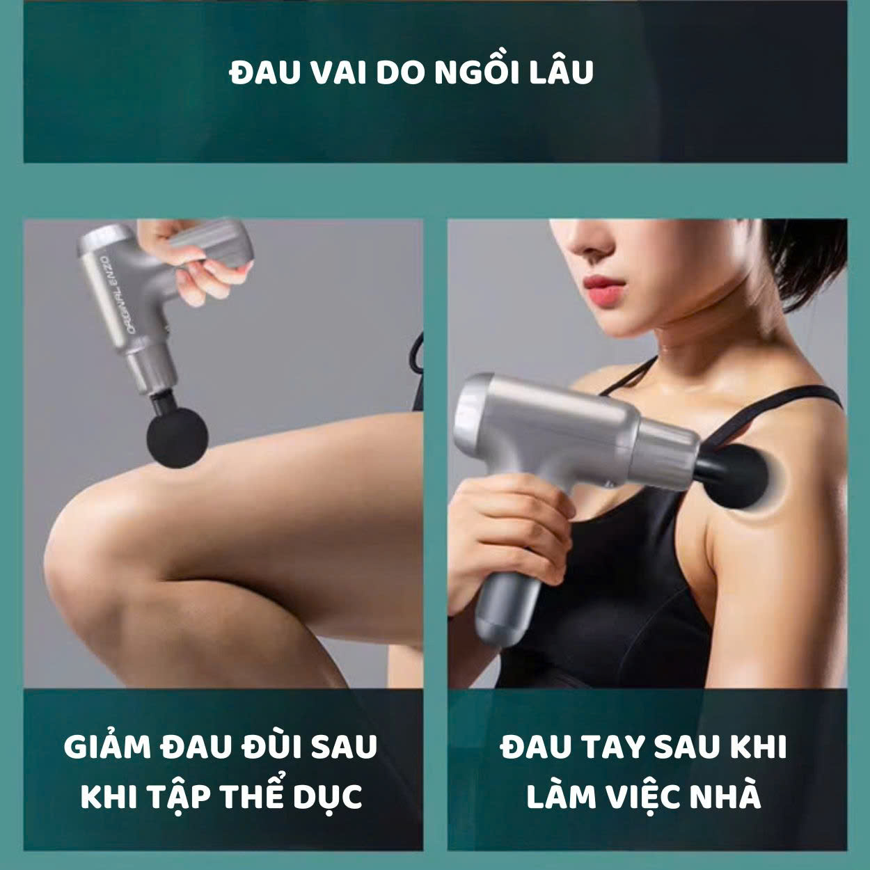 Mô tả Máy massage cầm tay ENZO 4802-mát xa toàn thân-6 cấp độ-chuyên sâu cổ vai gáy lưng,giảm đau nhức cơ-BH 5 NĂM - 10