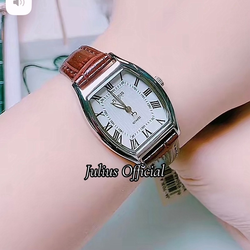 Mô tả Julius Official | Đồng hồ nữ Julius JA-703 dây da size 27 - 1