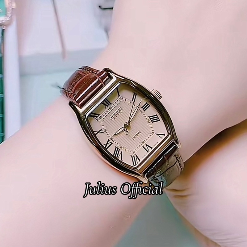 Mô tả Julius Official | Đồng hồ nữ Julius JA-703 dây da size 27 - 3