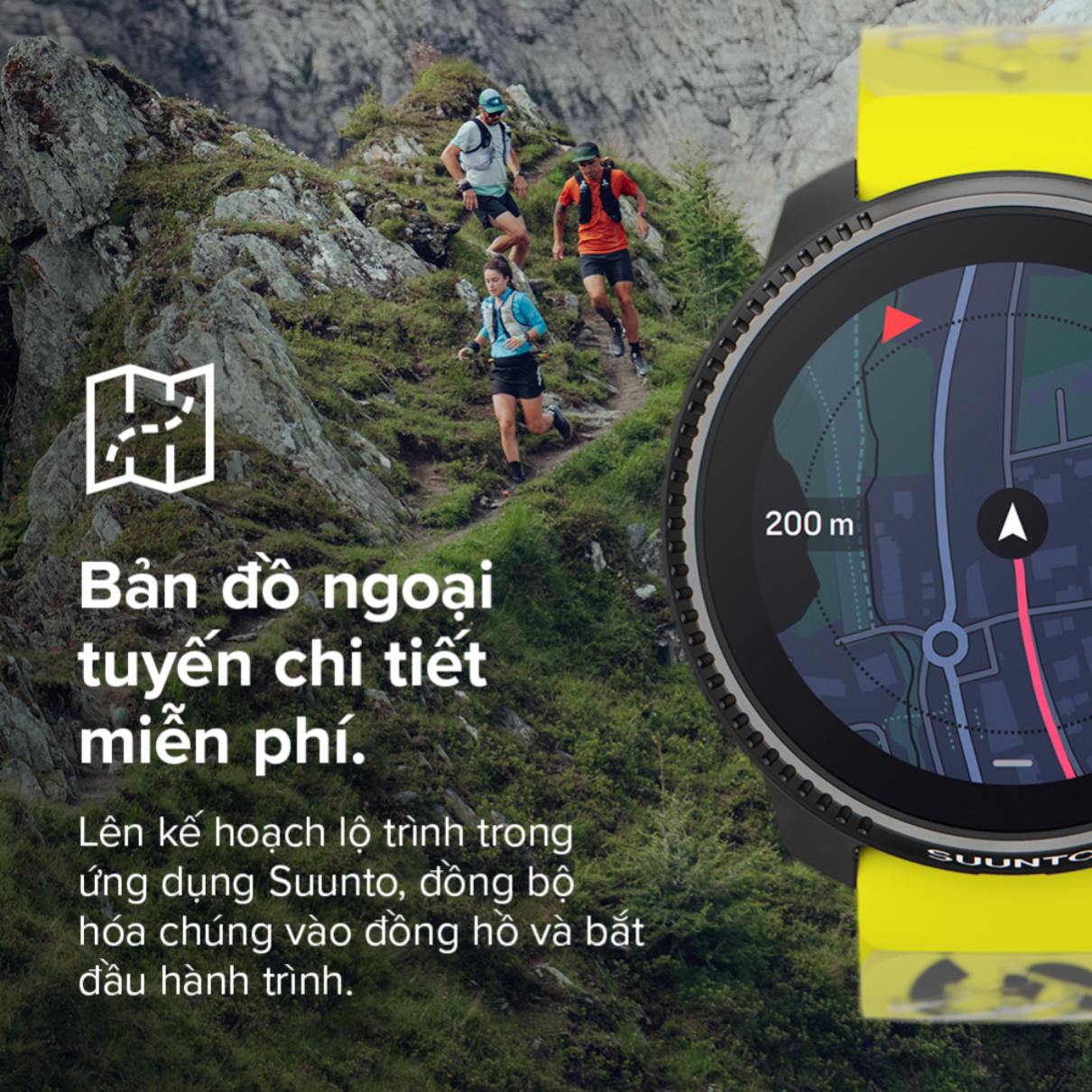 Đồng hồ thể thao thông minh Suunto Race viền thép, 49mm,Offline map ...