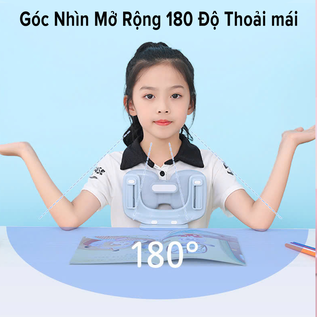 Mô tả Giá Đỡ Cằm Chống Cận Thị Cải Tiến PRO Dụng Cụ Chống Gù Hỗ Trợ Ngồi Thẳng Lưng Kiêm Gối Ngủ Êm Ái Chính Hãng Amalife - 6