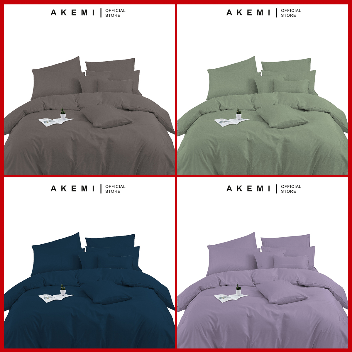 Mô tả Bộ Ga và Vỏ Gối Ai by AKEMI Colourdream, 4 món (King/Queen) - 4