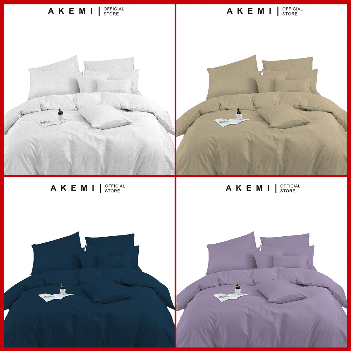 Mô tả Bộ Ga và Vỏ Gối Ai by AKEMI Colourdream, 4 món (King/Queen) - 5