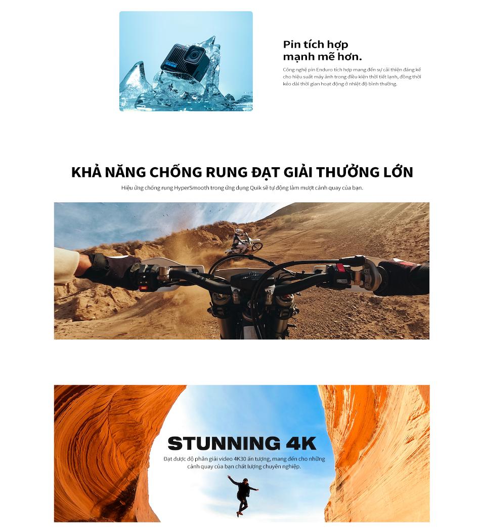 Mô tả GoPro HERO - Camera hành động chống nước mini, video 4K30/25, ảnh 12MP, chống nước lên đến 5 m - 9