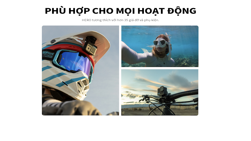 Mô tả GoPro HERO - Camera hành động chống nước mini, video 4K30/25, ảnh 12MP, chống nước lên đến 5 m - 10