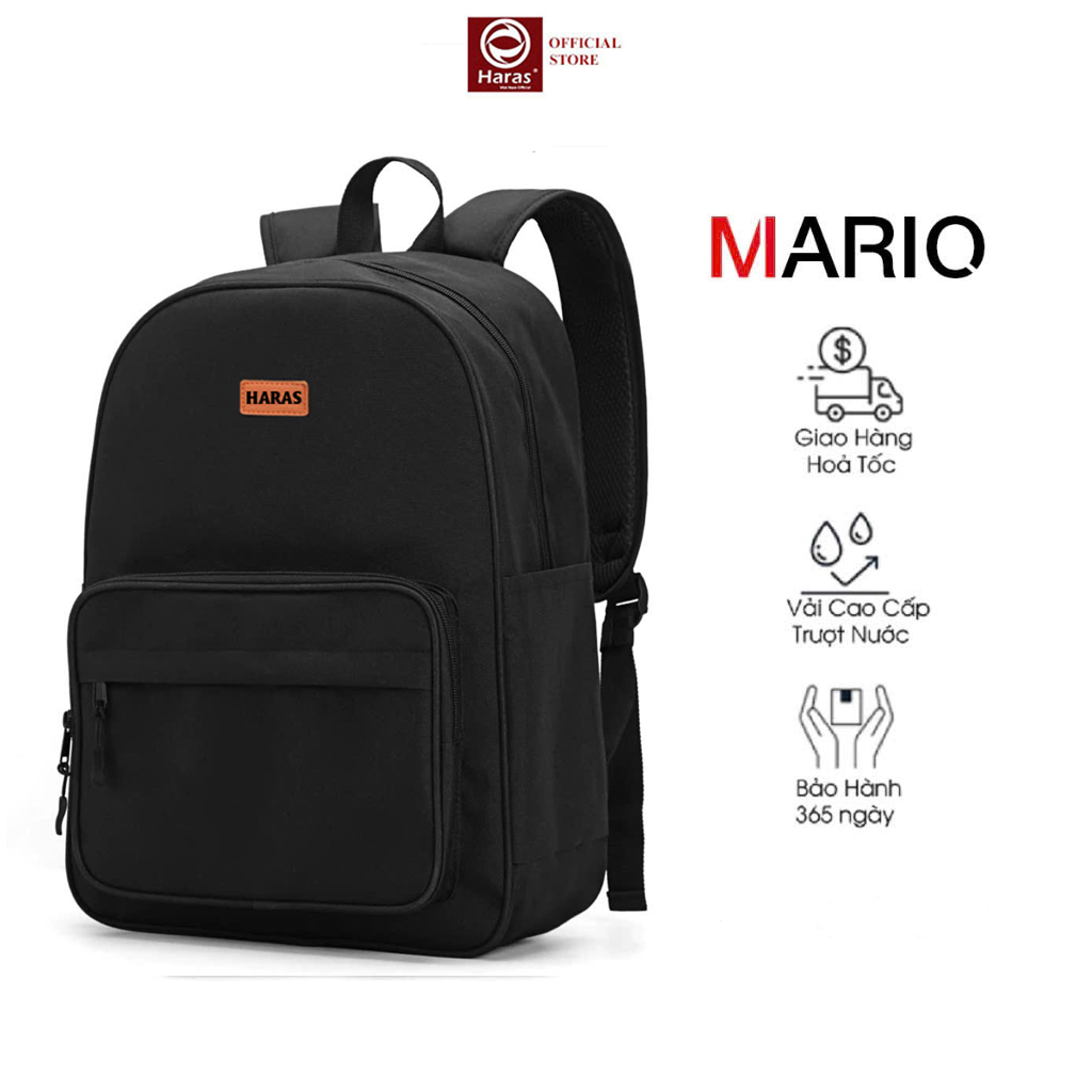 Mô tả Balo Nam Nữ Thương Hiệu HARAS Kiểu Dáng Basic Đi Học Đi Chơi HR365 - 5