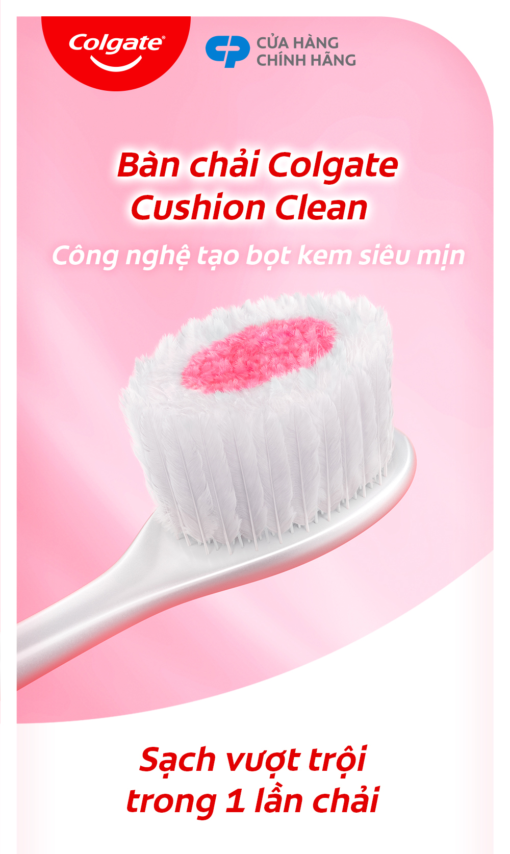 Mô tả Bộ 2 Bàn chải Colgate Gentle Cushion Clean lông chải siêu dày, kháng khuẩn - 1
