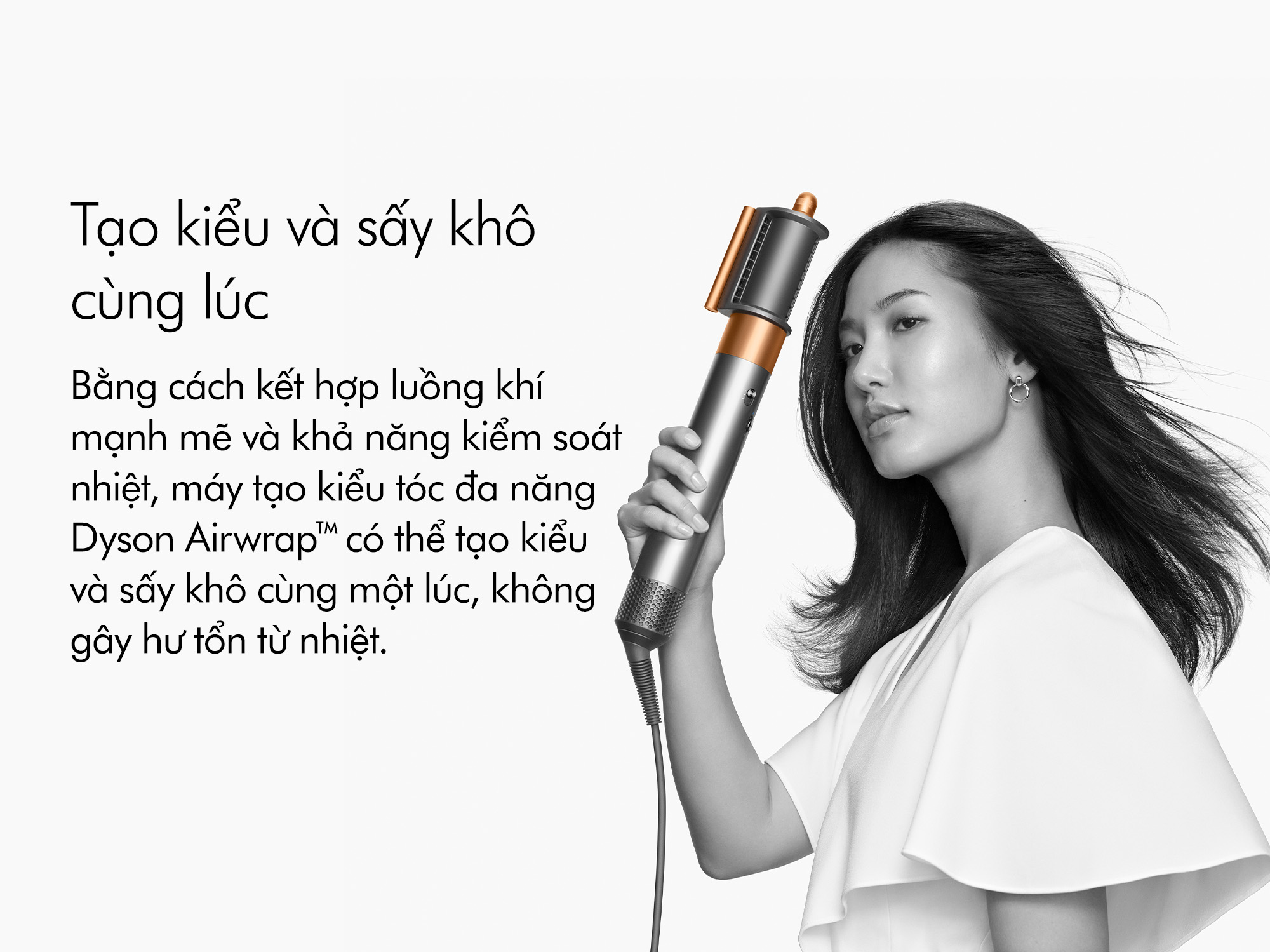 Mô tả Máy tạo kiểu tóc và sấy khô Dyson Airwrap ™ Complete Long (Strawberry Bronze và Blush Pink) - 9