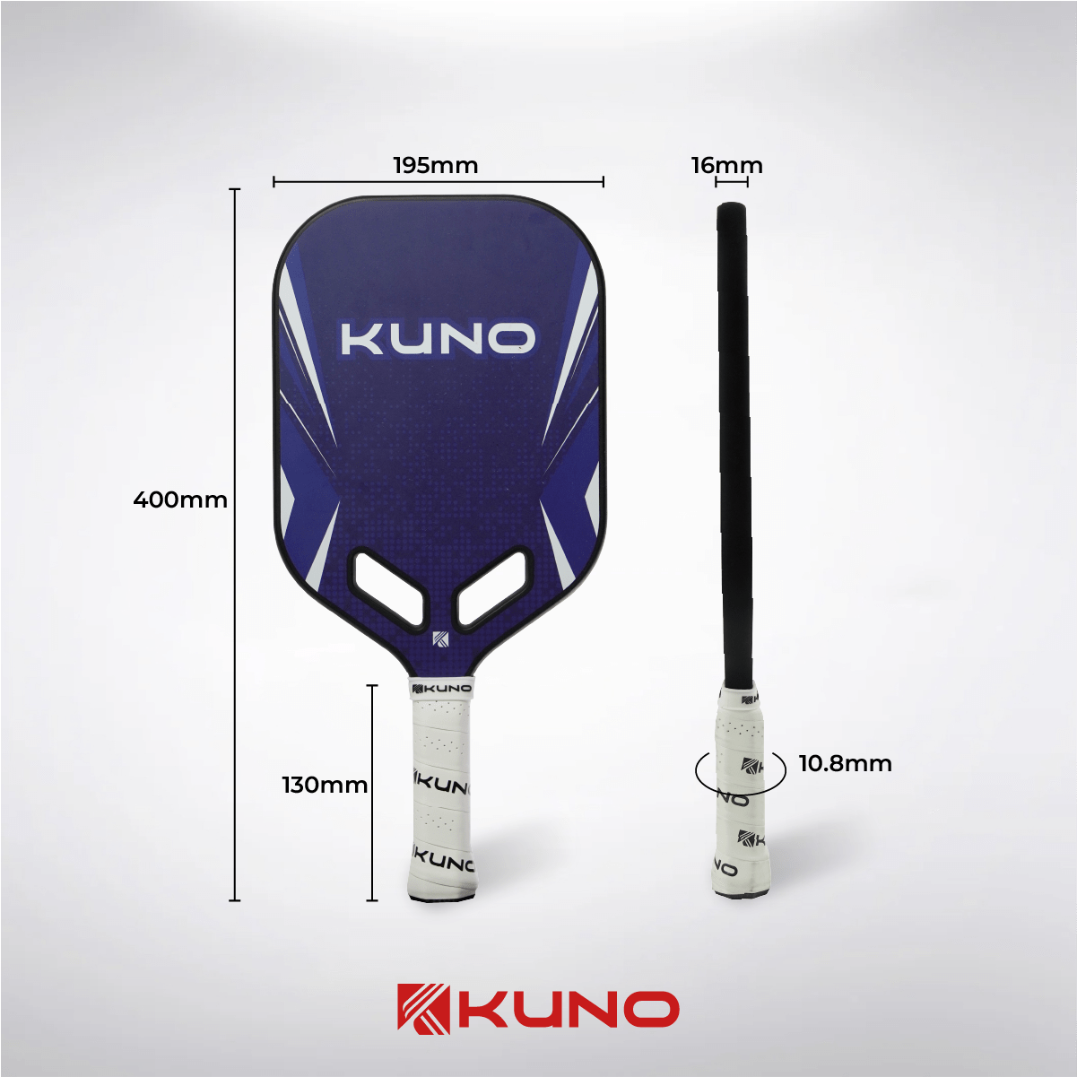 Mô tả Vợt Pickleball KUNO Ultra 2.0 Vợt Công Thủ Toàn Diện, Carbon T700, Dòng Vợt Đúc Ép Nóng Cao Cấp - 3