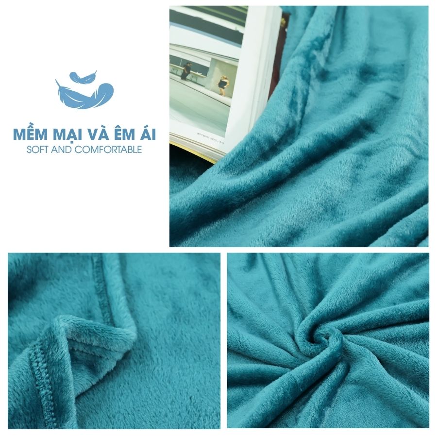 Mô tả Mền tuyết NIN House siêu mềm mịn 100% Microfiber - Emerald (nhiều kích cỡ) - 8